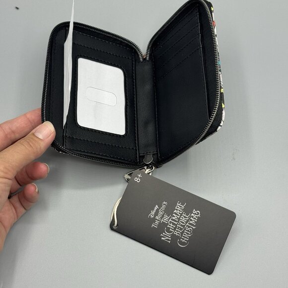 Loungefly The Nightmare Before Christmas Tattoo Art Mini Zipper Wallet NEW - Picture 3 of 3